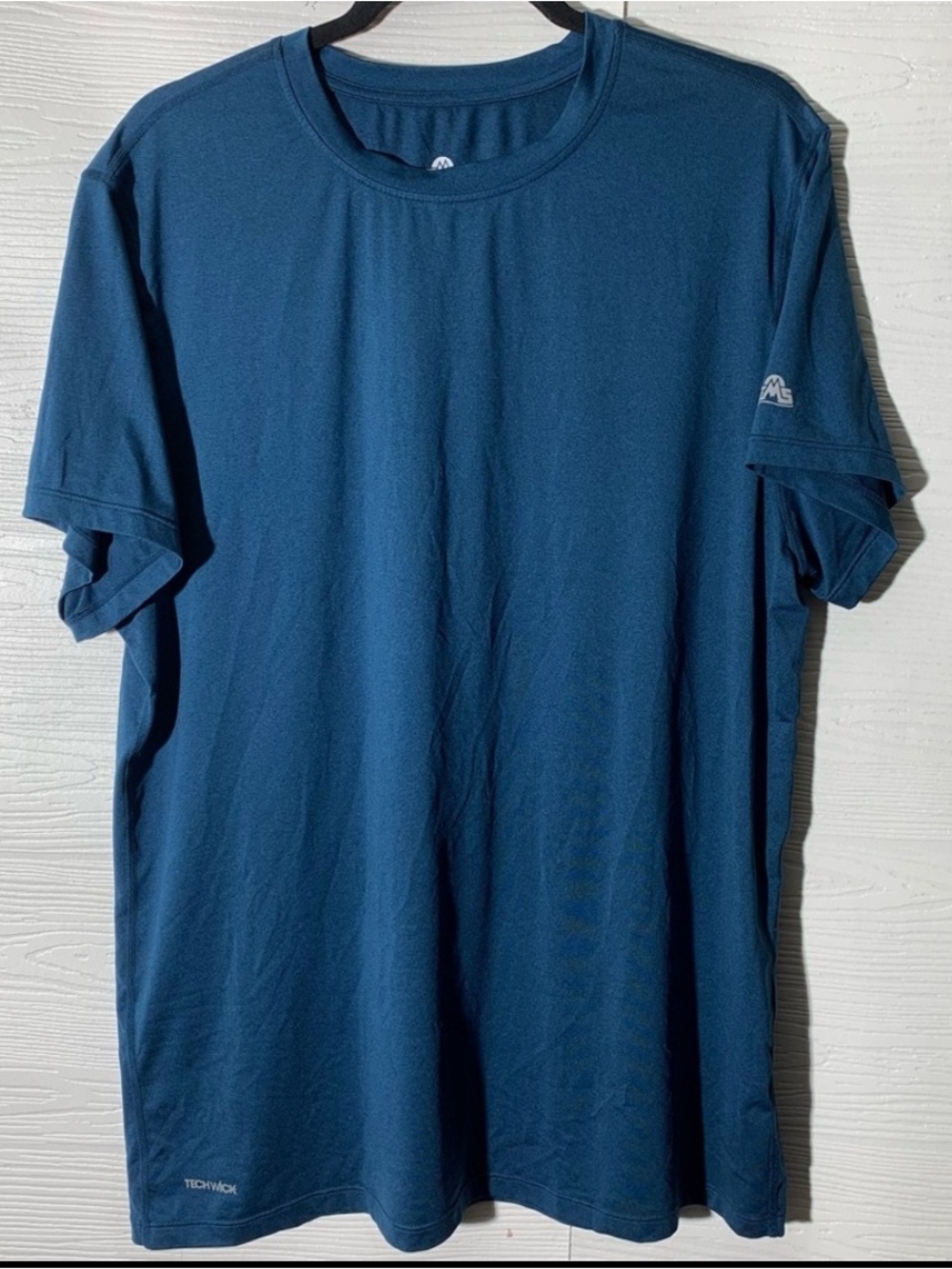 EMS Techwick Navy Blue Moisture-Wicking Performance Tee Large Excellent